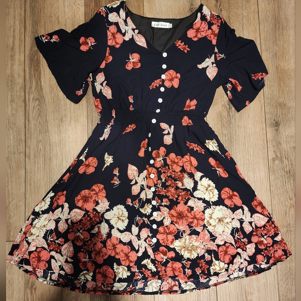 Leo Rosi Floral Dress Sz. Small